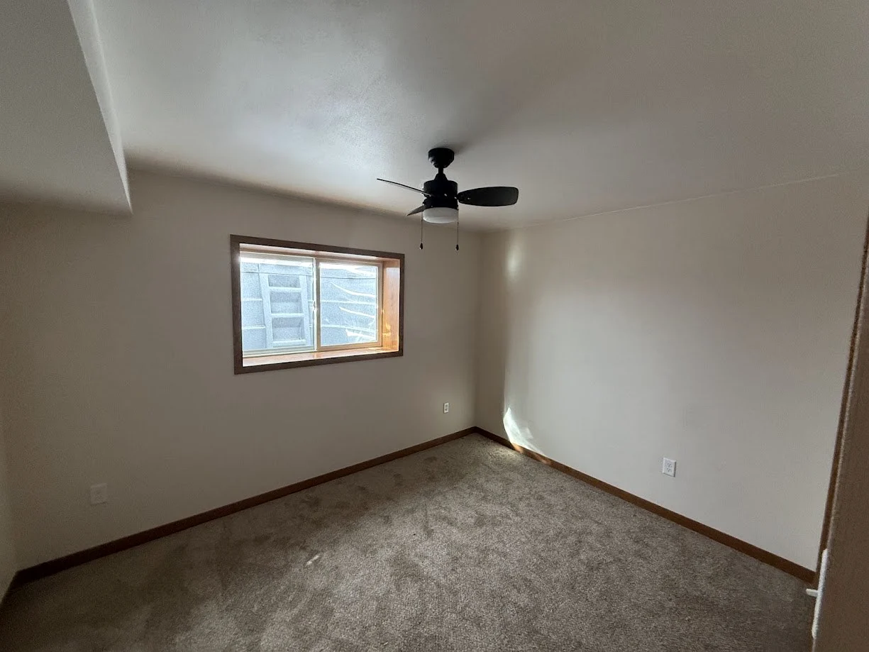 Finished basement bedroom