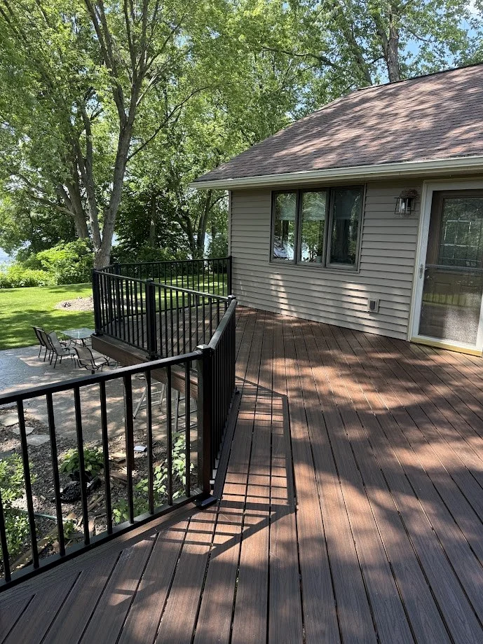 Composite decking and railing